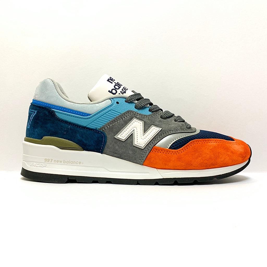 NEW BALANCE M997NAG BLUE GREY ORANGE MEN MADE IN USA Poopoo online store