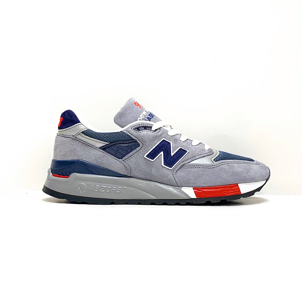 NEW BALANCE M998GNR ORIGINAL GREY BLUE RED MADE IN USA – Poopoo