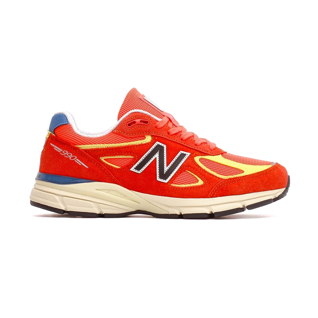 NEW BALANCE U99076B URGENT RED MAIZE UNISEX MADE IN USA 990V4