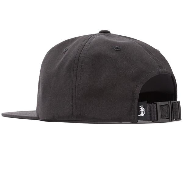 STUSSY STOCK RUBBER PATCH CAP BLACK 131786