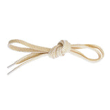 SHOE LACES WHITE / GOLD FLAT MADE IN JAPAN