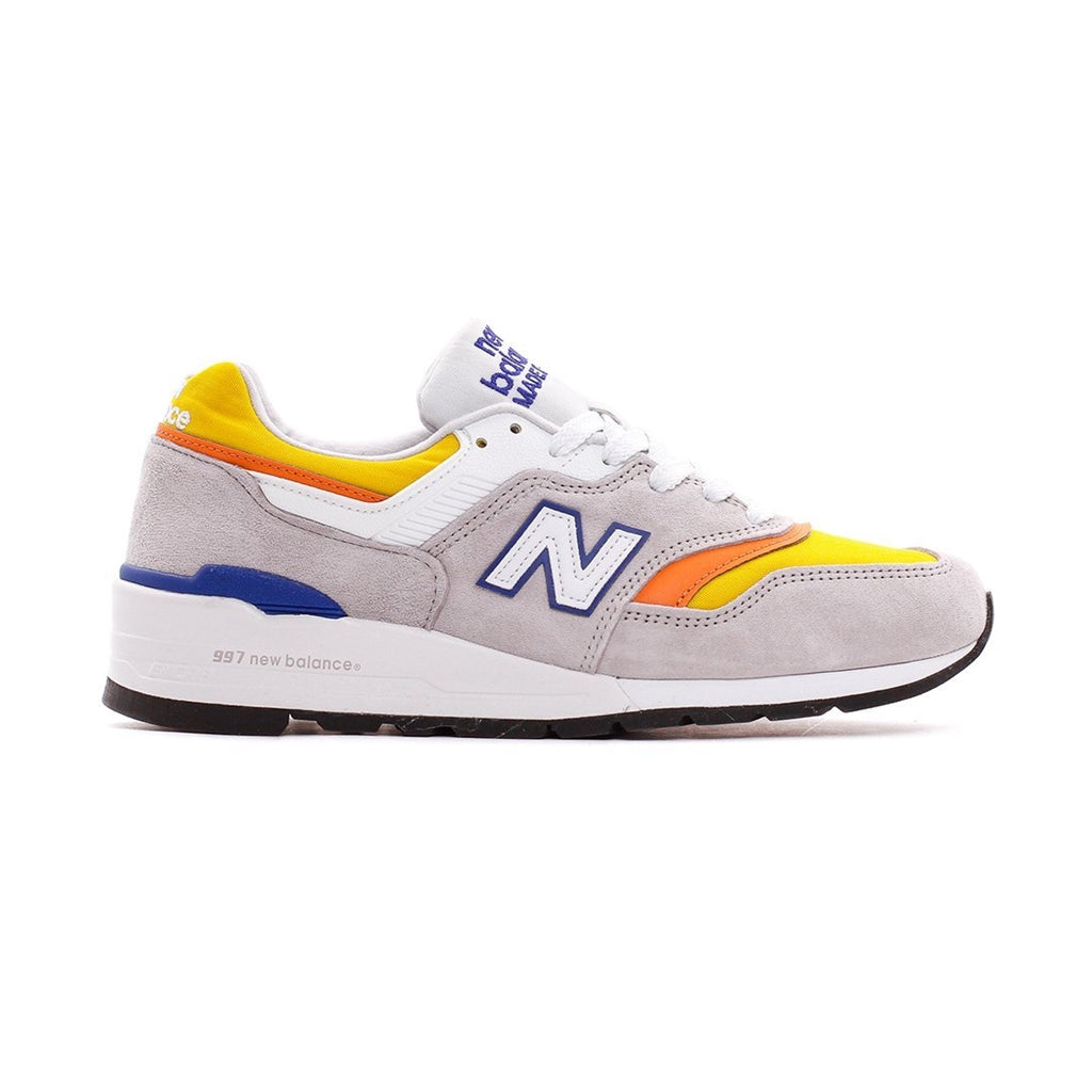 NEW BALANCE M997PT GREY YELLOW BLUE MADE IN USA M997