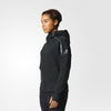 ADIDAS WOMEN'S ATHLETICS TRAINING ZNE ZIP HOODY BLACK S95345